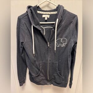 EUC- Ivory Ella Zip Hoodie